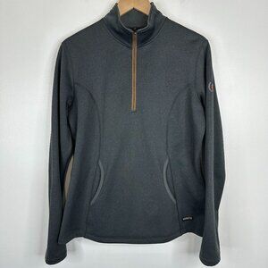 Kerrits Riding Gear  Half Zip Pullover Fleece Sweater Top  Dark Grey  Size Large